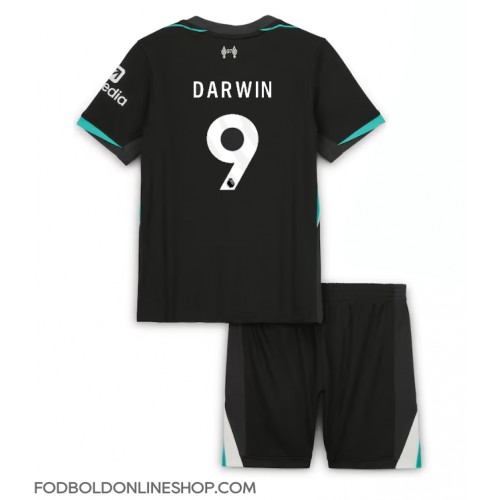 Liverpool Darwin Nunez #9 Udebane Trøje Børn 2024-25 Kortærmet (+ Korte bukser)